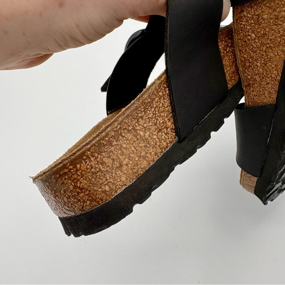 NEW Birkenstock Birki’s 230 Fussbelt Leather Black Straps Casual Basic Germany - Picture 8 of 8